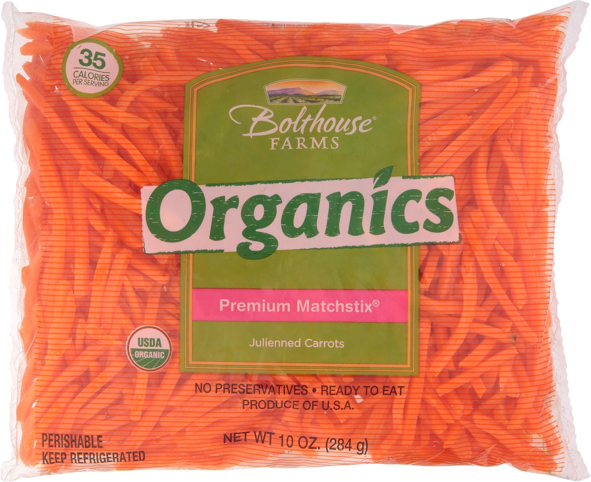 slide 6 of 9, Bolthouse Farms Organic Julienne Carrots 10 oz., 10 oz