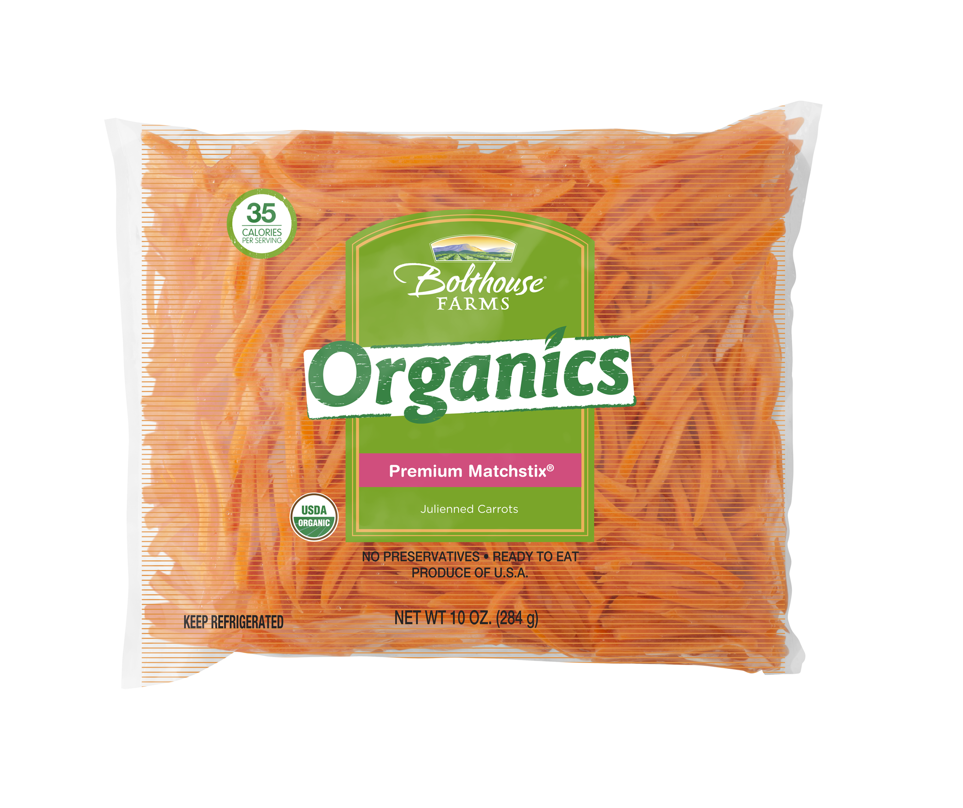 slide 1 of 9, Bolthouse Farms Matchstix Carrots, 10 oz, organic, 10 oz