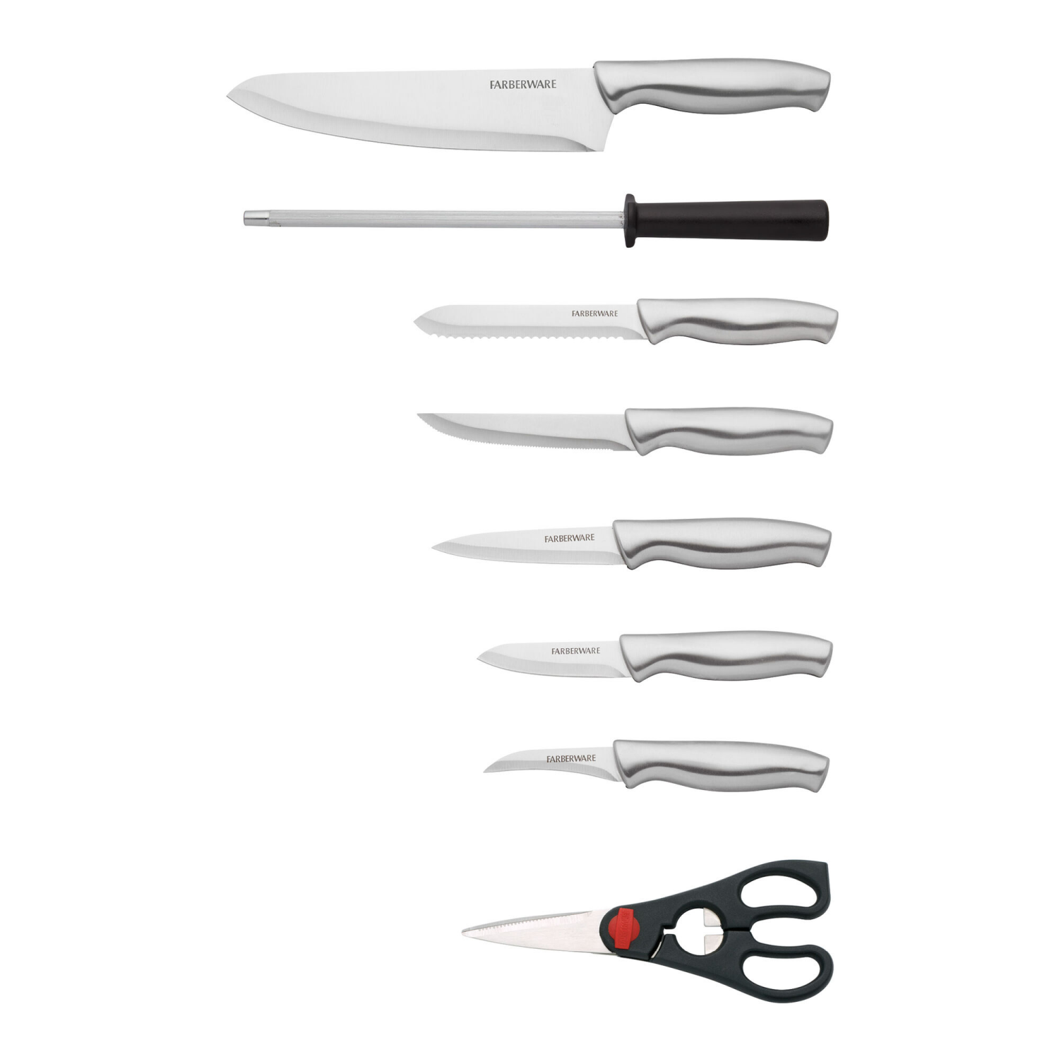 slide 3 of 3, Farberware Stainless Steel Cutlery Set, 12 ct