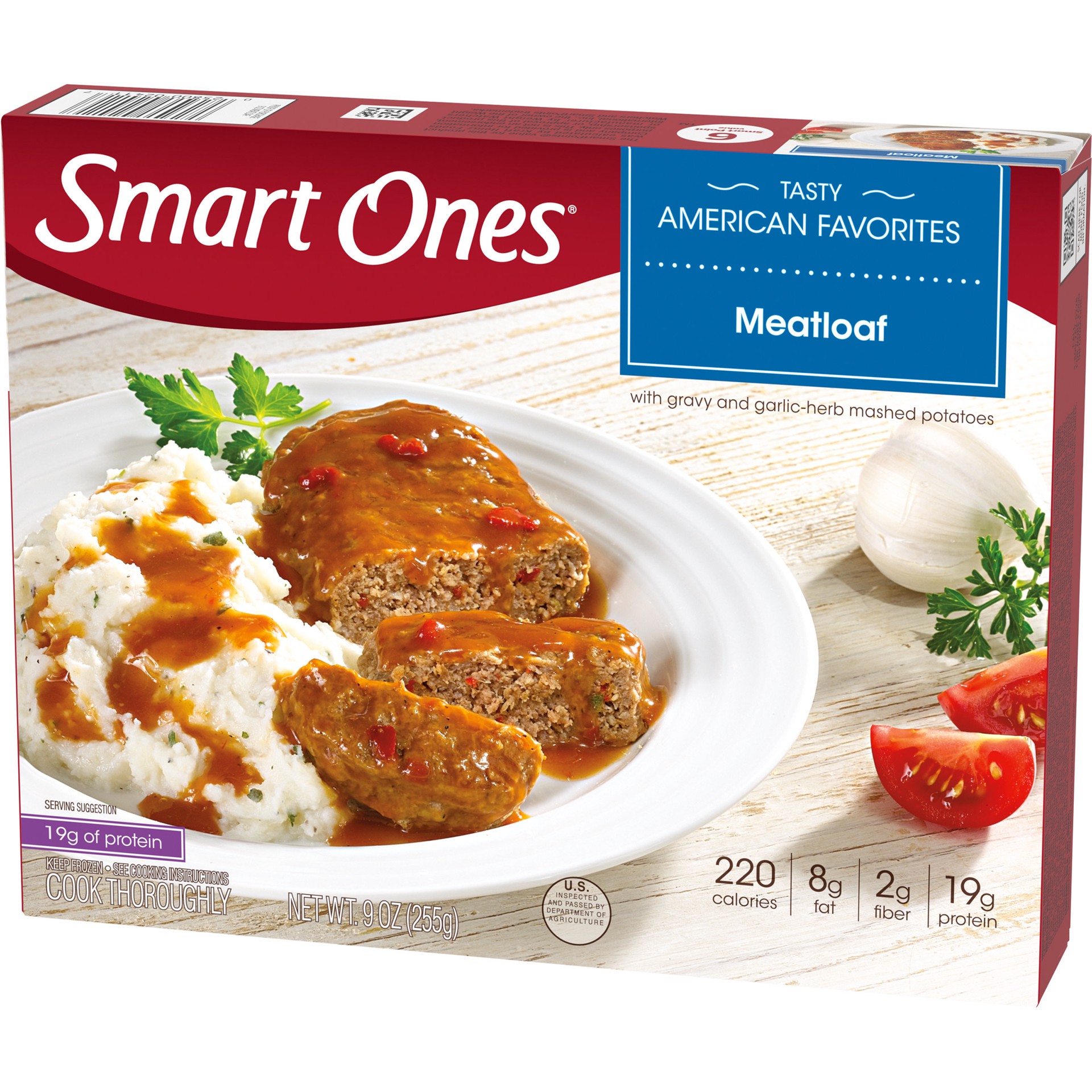 slide 2 of 5, Smart Ones Meatloaf Frozen Meal, 9 oz Box, 9 oz