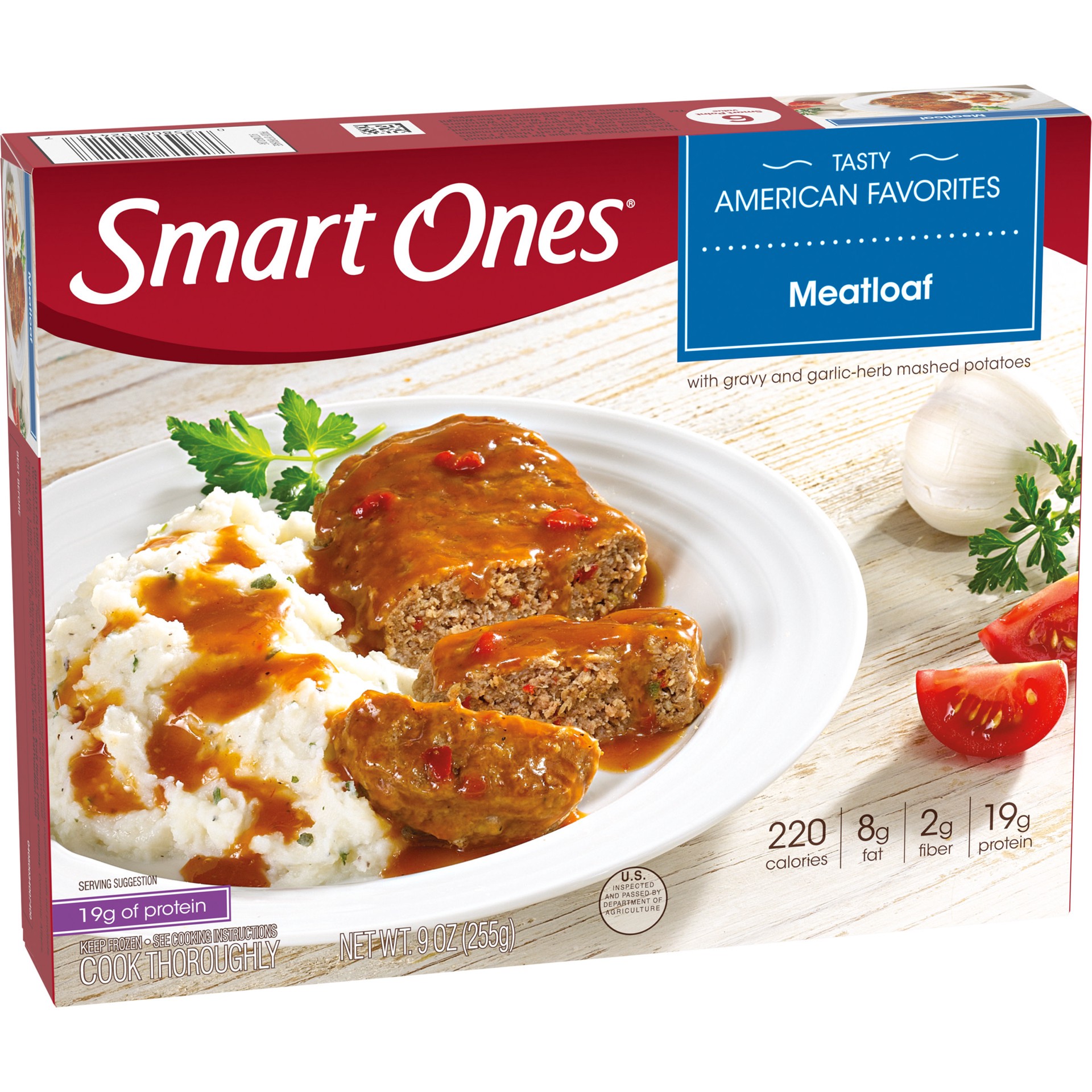 slide 5 of 5, Smart Ones Meatloaf Frozen Meal, 9 oz Box, 9 oz