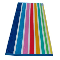 Sol Borne Jacq Towel Rainbow Stripe 36 in x 72 in