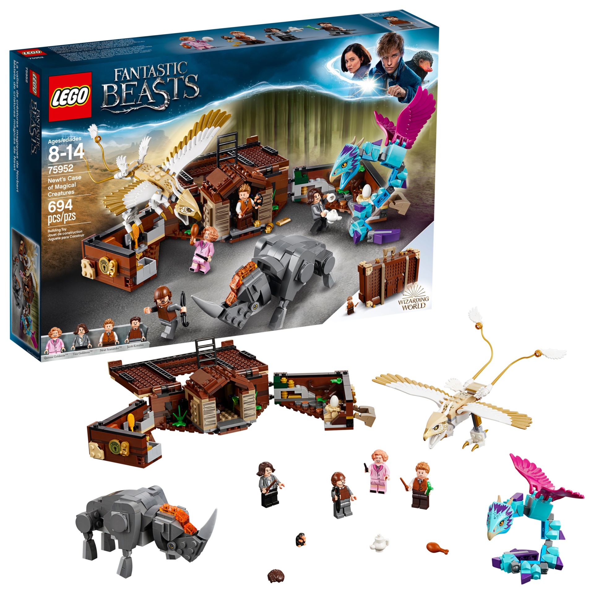 slide 1 of 6, LEGO Harry Potter Fantastic Beasts Newt's Case of Magical Creatures 75952, 1 ct