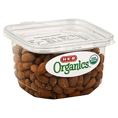 slide 1 of 1, H-B Organics Raw Almonds - 9.6 oz, 9.6 oz