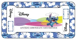 CHROMA Stitch Hibiscus Blue Plastic License Frame
