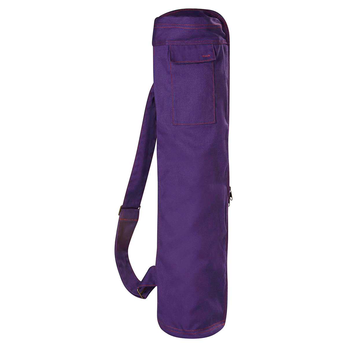 slide 3 of 3, Gaiam Embroidered Cargo Mat Bag- Aubergine Swirl, 1 ct