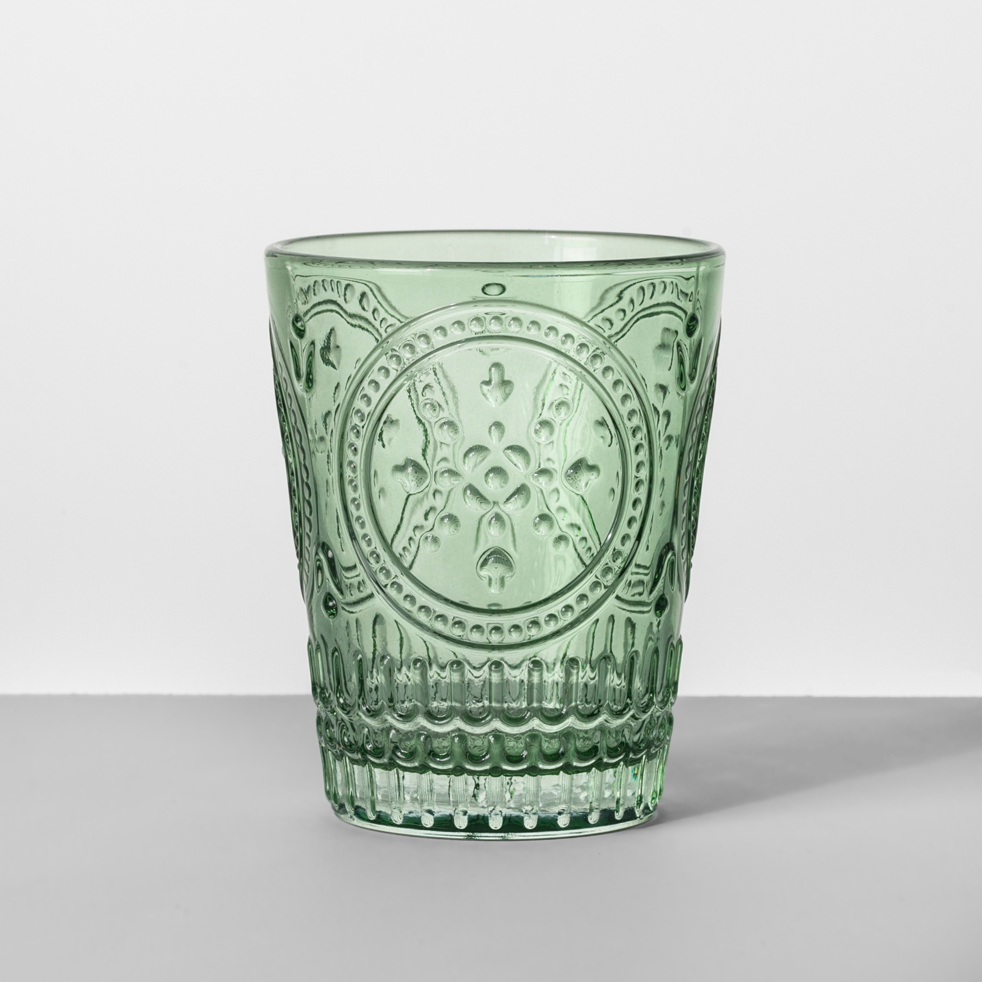 slide 1 of 2, Opalhouse Glass Tumbler - Green, 9.1 oz