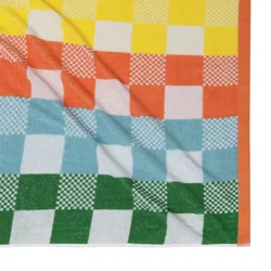 Sol Borne Beach Towel, 36 In X 72 In, Checker