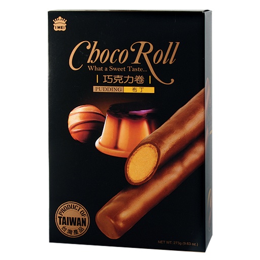 slide 1 of 1, I Mei Choco Roll Pudding Fmly Pk, 9.63 oz