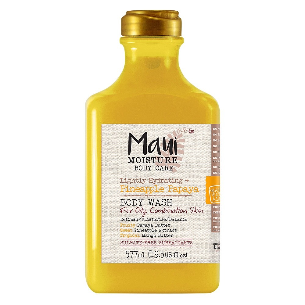 slide 1 of 4, Maui Moisture Pineapple Papaya Body Wash, 19 oz