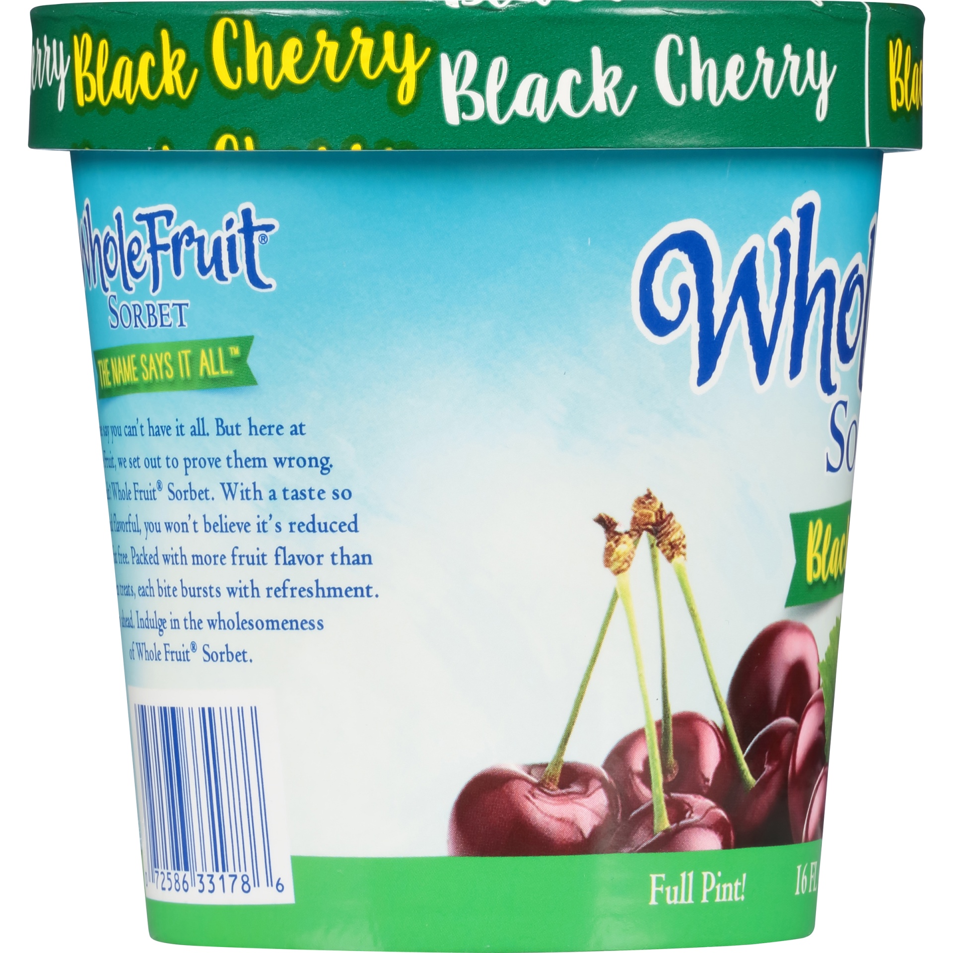 slide 2 of 6, Whole Fruit Black Cherry Sorbet, 16 fl oz