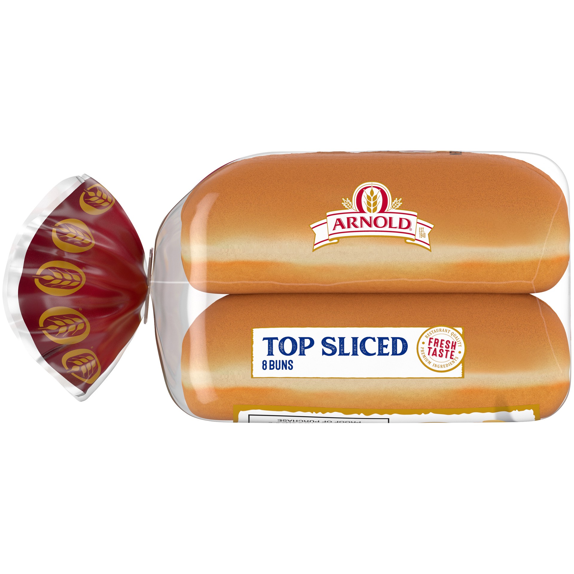 slide 5 of 5, Arnold Select Top Sliced Hotdog Buns 8 Ct, 12 oz