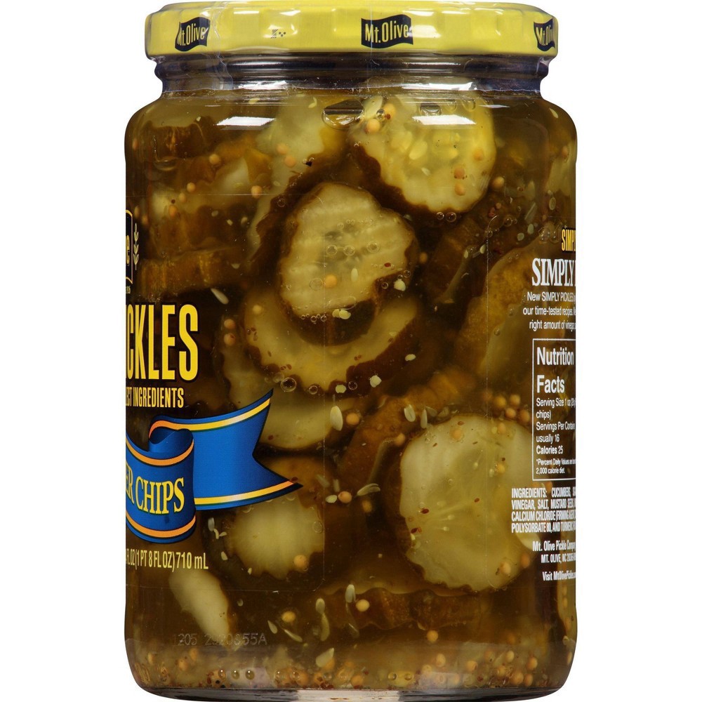 slide 2 of 4, Mt. Olive Simply Pickles Bread & Butter Chips - 24 fl oz, 24 fl oz