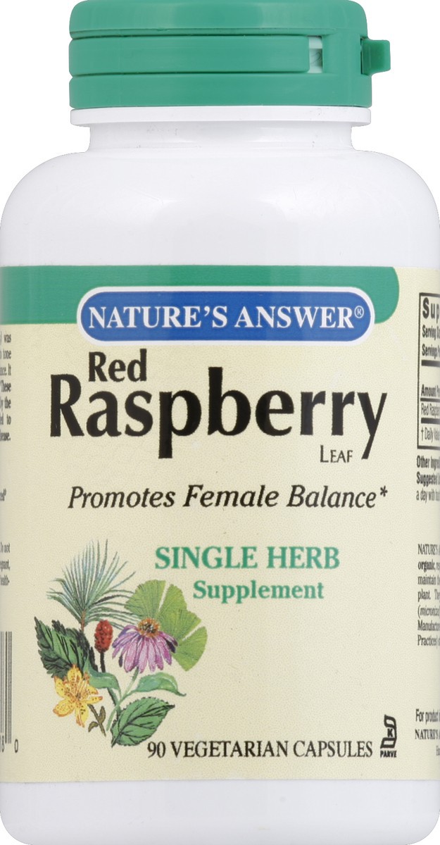 slide 2 of 2, Nature's Answer Red Raspberry 90VCap, 90 ct