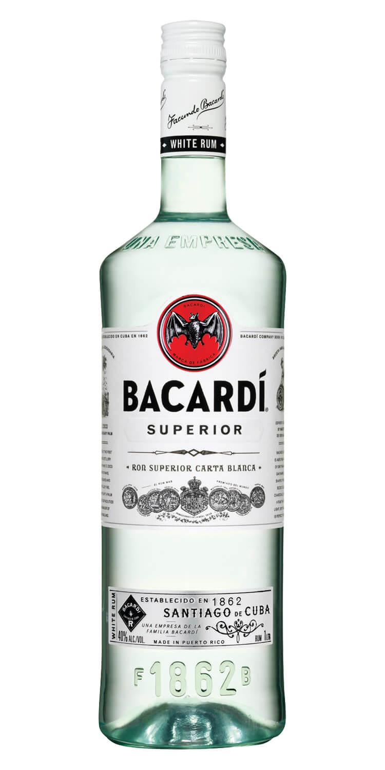 slide 1 of 1, Bacardi Superior Light Rum, 1 liter