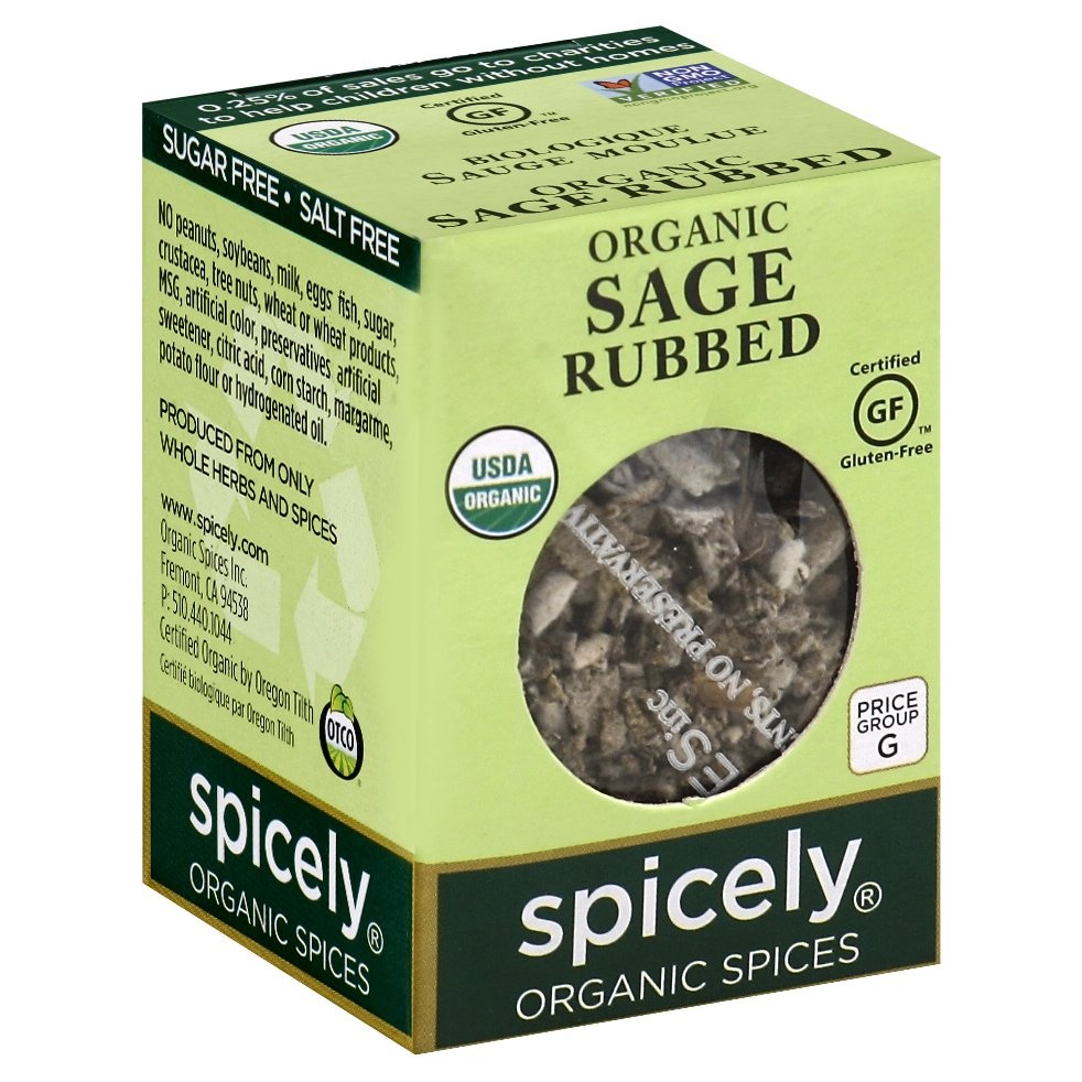 slide 1 of 4, Spicely Organic Spices Sage 0.1 oz, 0.1 oz