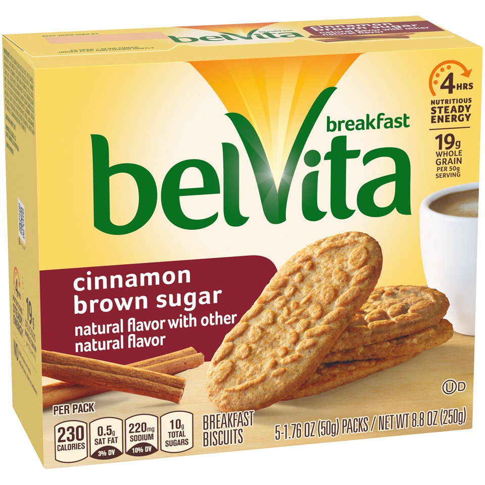 slide 3 of 9, belVita Cinnamon Brown Sugar Breakfast Biscuits, 5 ct