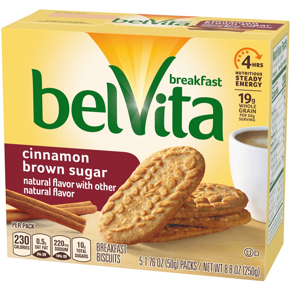 slide 4 of 9, belVita Cinnamon Brown Sugar Breakfast Biscuits, 5 ct