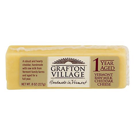 slide 1 of 1, Grafton Cheese Cheddar Premium - 8 Oz, 8 oz