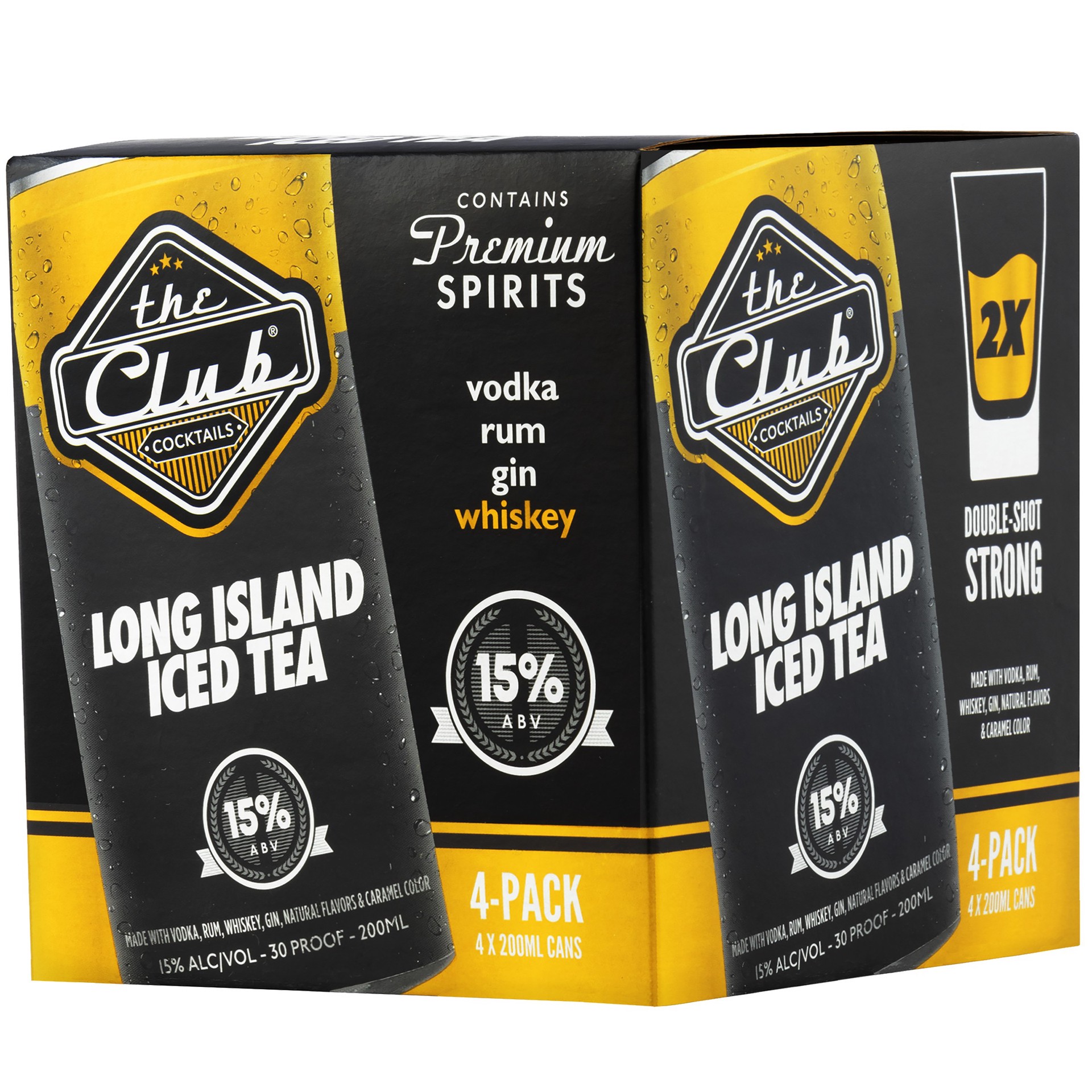slide 3 of 3, The Club Long Island Iced Tea 4 Pack 200ml 30 Proof, 4 ct; 200 ml