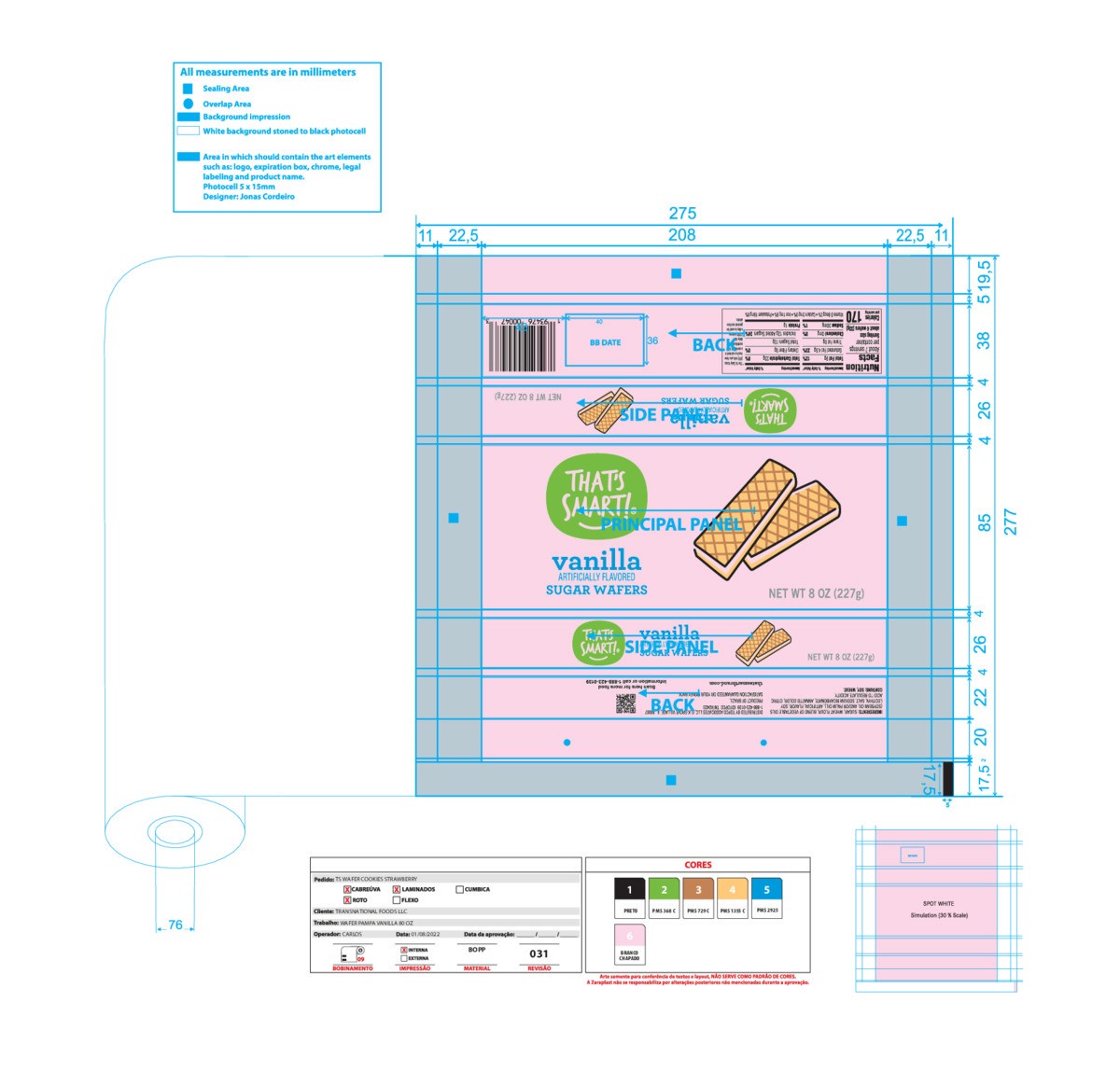 slide 10 of 16, That's Smart! Vanilla Sugar Wafers 8 oz, 8 oz