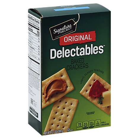 slide 1 of 1, Signature Select Crackers Delectables Original, 13.7 oz