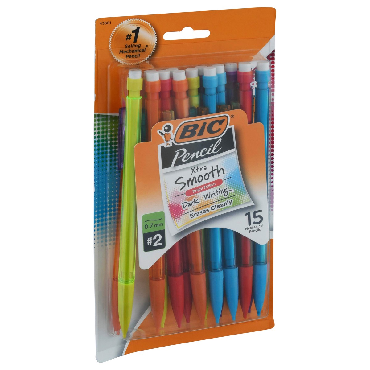 slide 3 of 11, BIC No. 2 0.7 mm Xtra Smooth Mechanical Pencil 15 ea, 15 ea