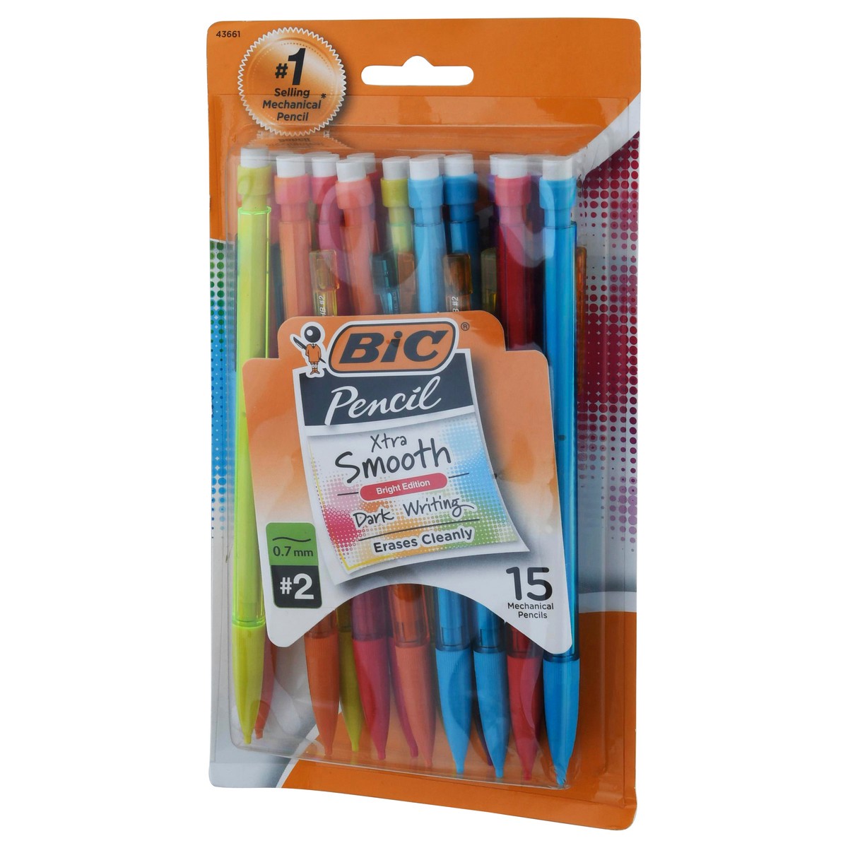 slide 2 of 11, BIC No. 2 0.7 mm Xtra Smooth Mechanical Pencil 15 ea, 15 ea