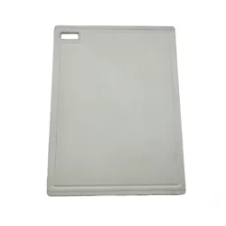 Grand Gourmet Poly Cutting Board Nonslip, 12 inx16 in, Cream