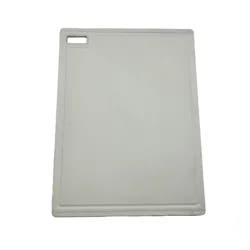 Grand Gourmet Poly Cutting Board Nonslip, 12 inx16 in, Cream