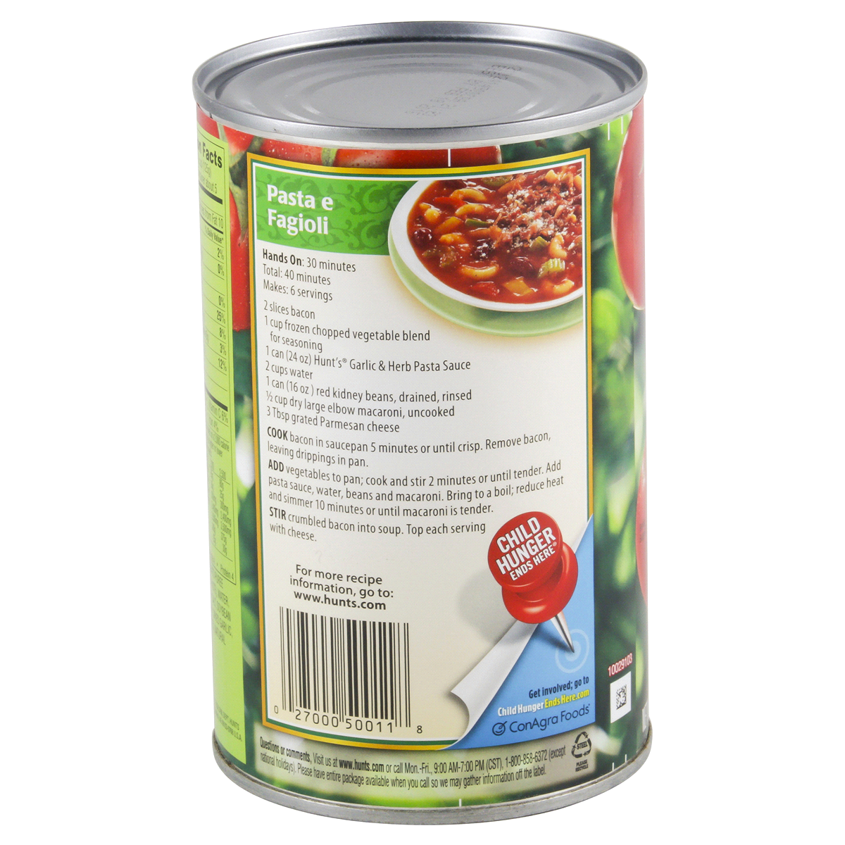 slide 2 of 4, Hunt's Garlic & Herb Pasta Sauce, 24 oz, 24 oz