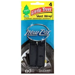 Little Trees Vent Wrap New Car Air Freshener 4 Each