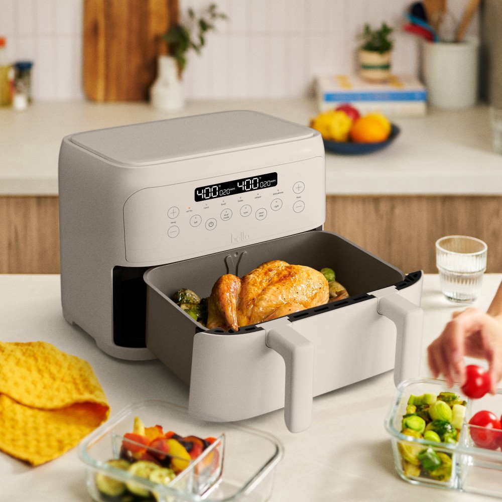 slide 3 of 4, Bella® 4 Quart Mini Flex Basket Air Fryer, 4 qt