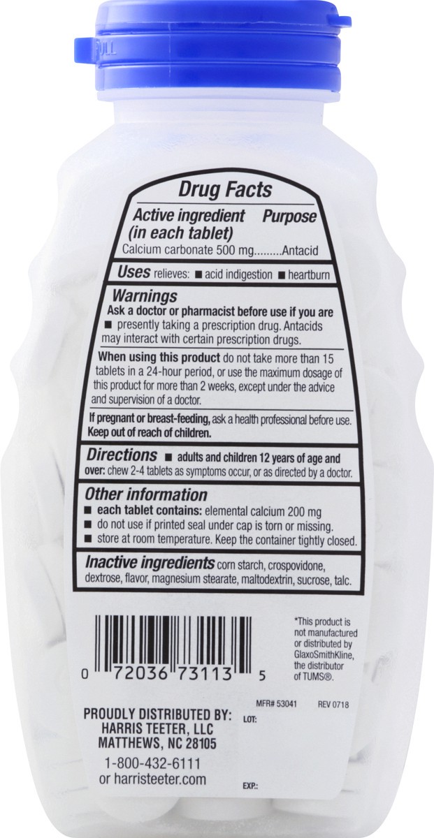 slide 10 of 10, Harris Teeter Antacid Rs Peppermint, 150 ct