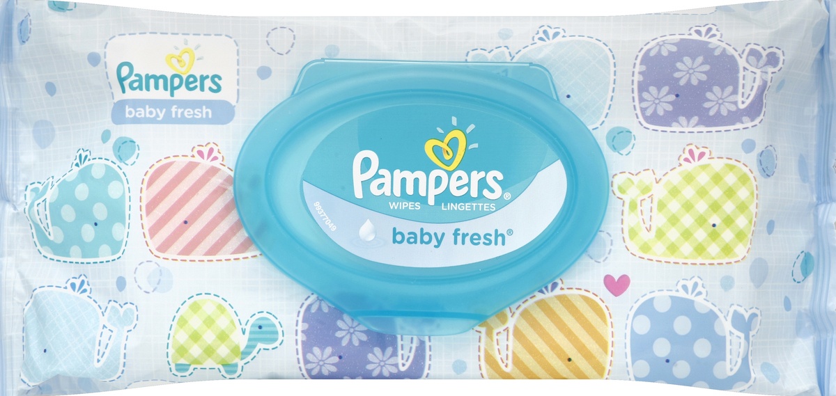 slide 1 of 1, Pampers Baby Fresh Wipes, 64 ct