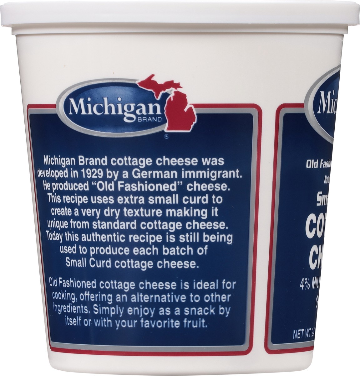 slide 7 of 9, Michigan Brand 4% Milkfat Small Curd Cottage Cheese, 24 oz