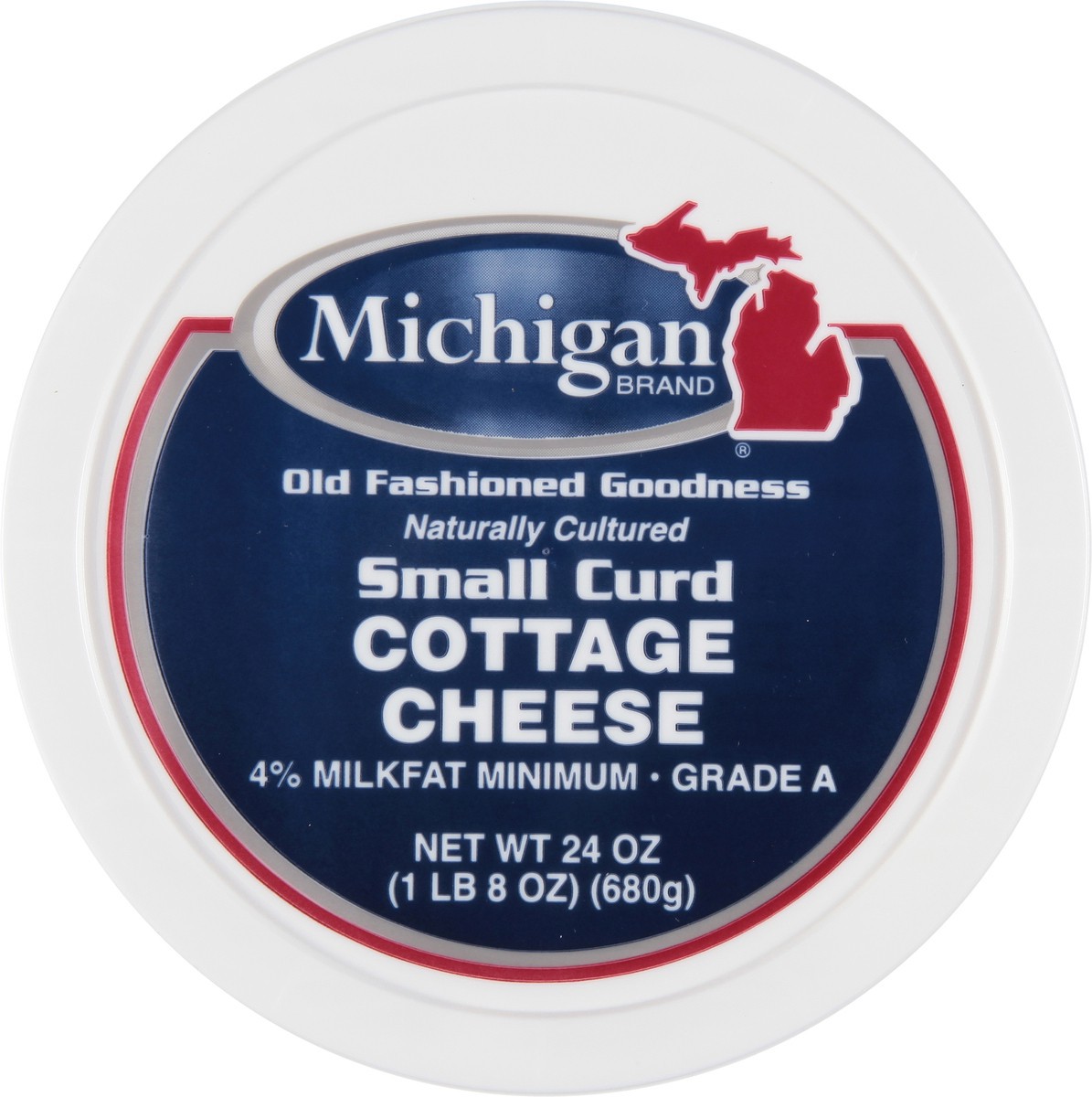 slide 9 of 9, Michigan Brand 4% Milkfat Small Curd Cottage Cheese, 24 oz