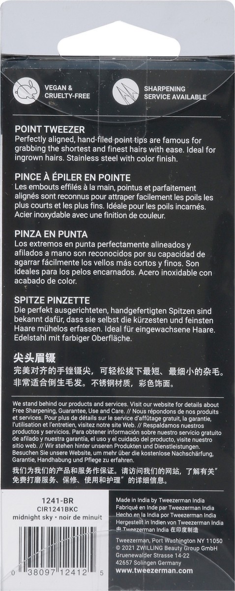 slide 8 of 9, Tweezerman Midnight Sky Point Tweezer 1 ea, 1 ct
