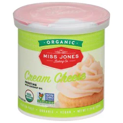 Miss Jones Baking Co. Organic Cream Cheese Frosting with Coconut Oil 11.29 oz