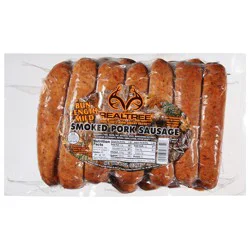 Realtree Bun Length Mild Smoked Pork Sausage 40 oz