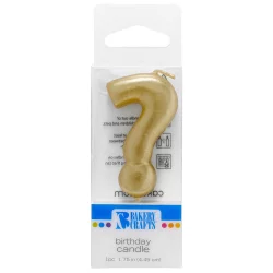 Bakery Crafts Gold Question Mark Birthday Candle