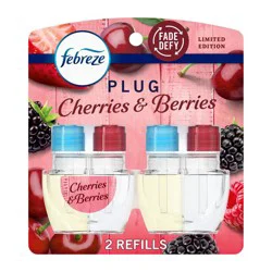Febreze Plug Dual Air Freshener Refills - Cherries & Berries - 2ct