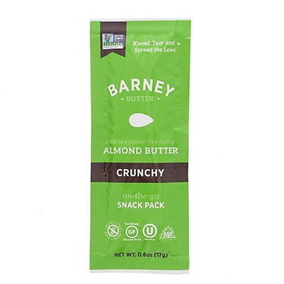 slide 1 of 1, Barney Butter Crunchy Almond Butter on-the-go Snack Packs, 0.6 oz