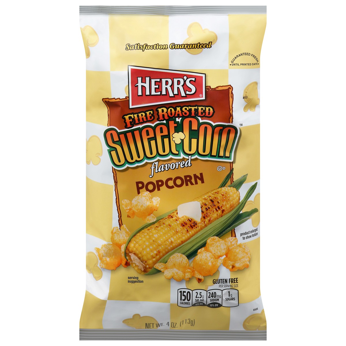 slide 1 of 1, Herr's Fire Roasted Sweet Corn Popcorn 4 oz, 4 oz