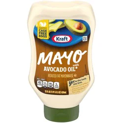 Kraft Mayo with Avocado Oil Reduced Fat Mayonnaise, 22 fl oz Bottle