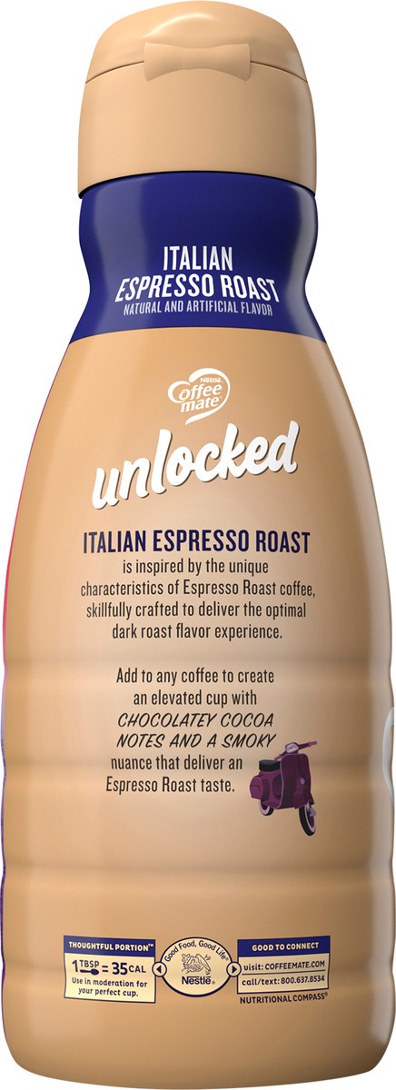 slide 5 of 7, Coffee mate Unlocked Italian Espresso Roast Liquid Coffee Creamer, 32 oz