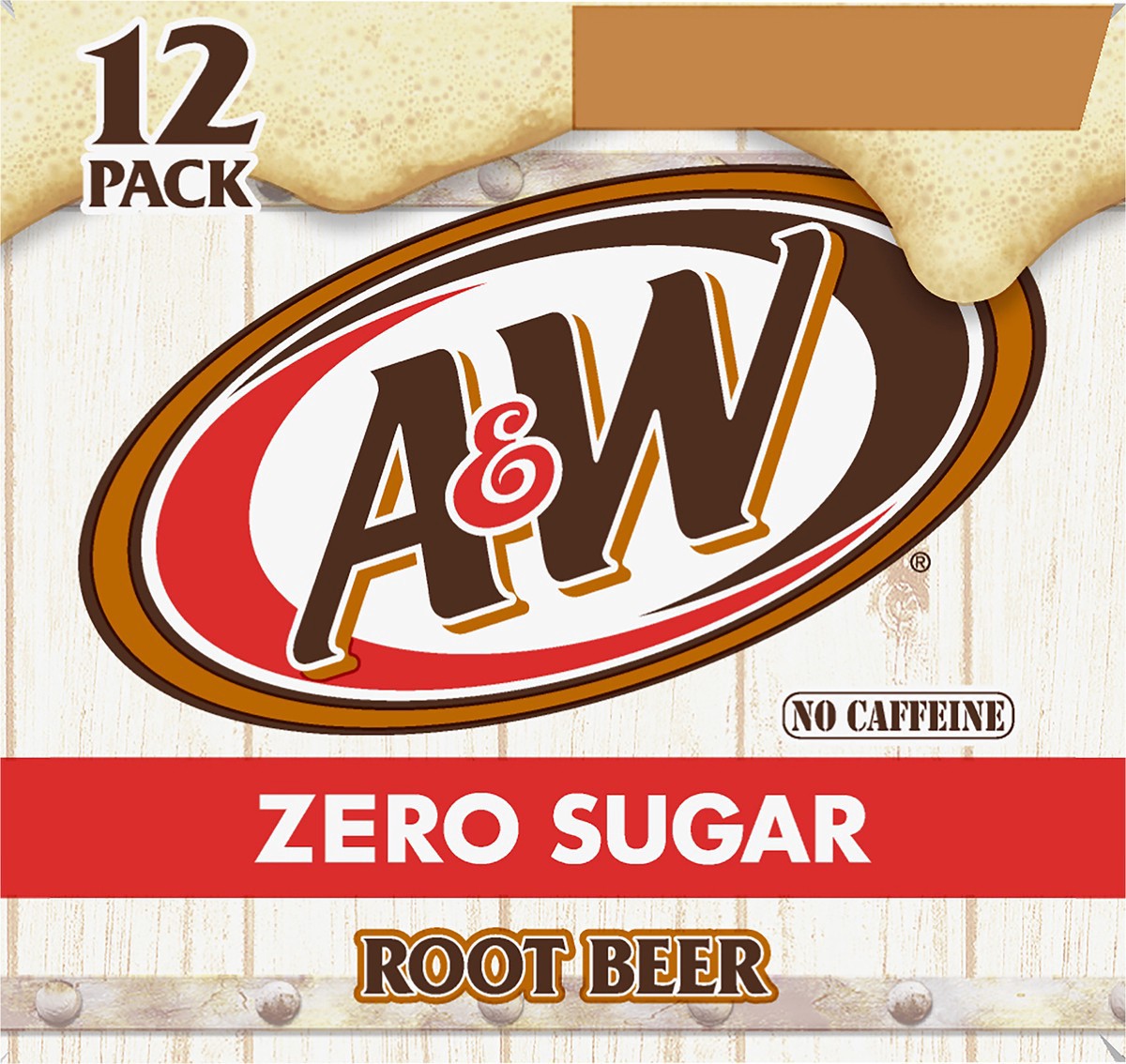 slide 2 of 7, A&W 12 Pack Zero Sugar Root Beer 12-12 fl oz Can, 12 ct