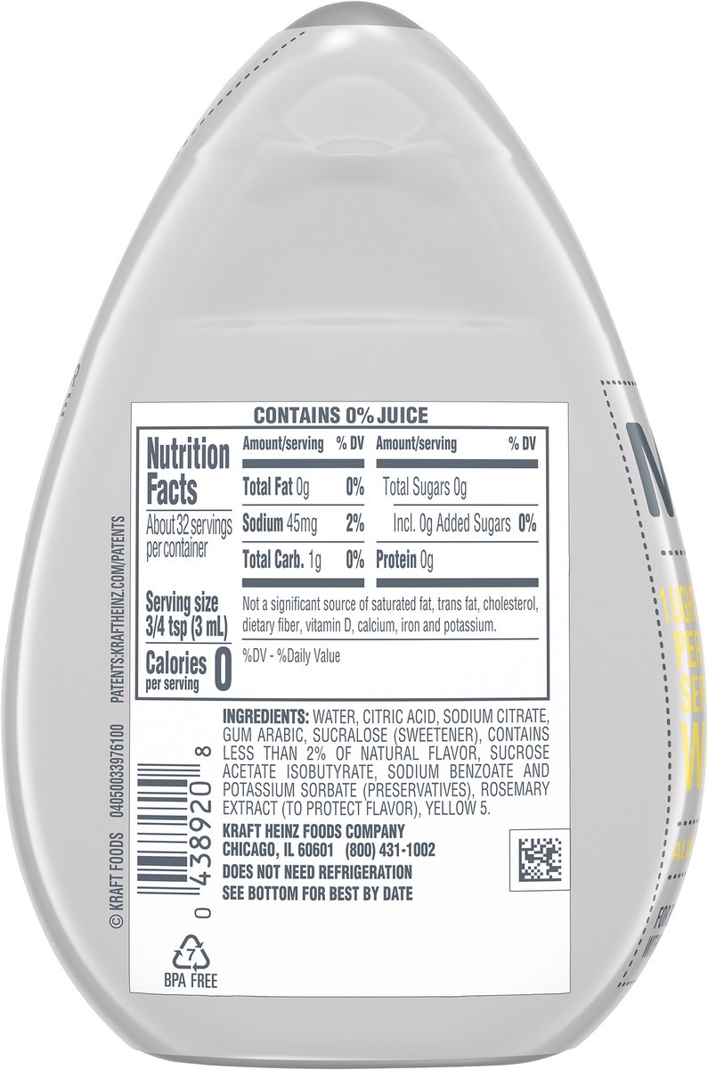 slide 9 of 9, mio Lemonade Naturally Flavored with other natural flavor Liquid Water Enhancer, 3.24 fl oz Bottle, 3.24 fl oz