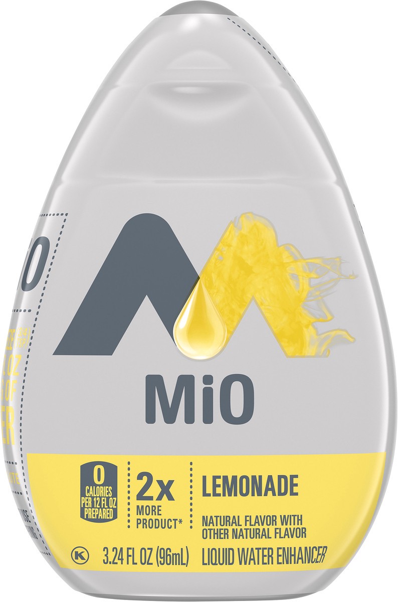 slide 7 of 9, mio Lemonade Naturally Flavored with other natural flavor Liquid Water Enhancer, 3.24 fl oz Bottle, 3.24 fl oz