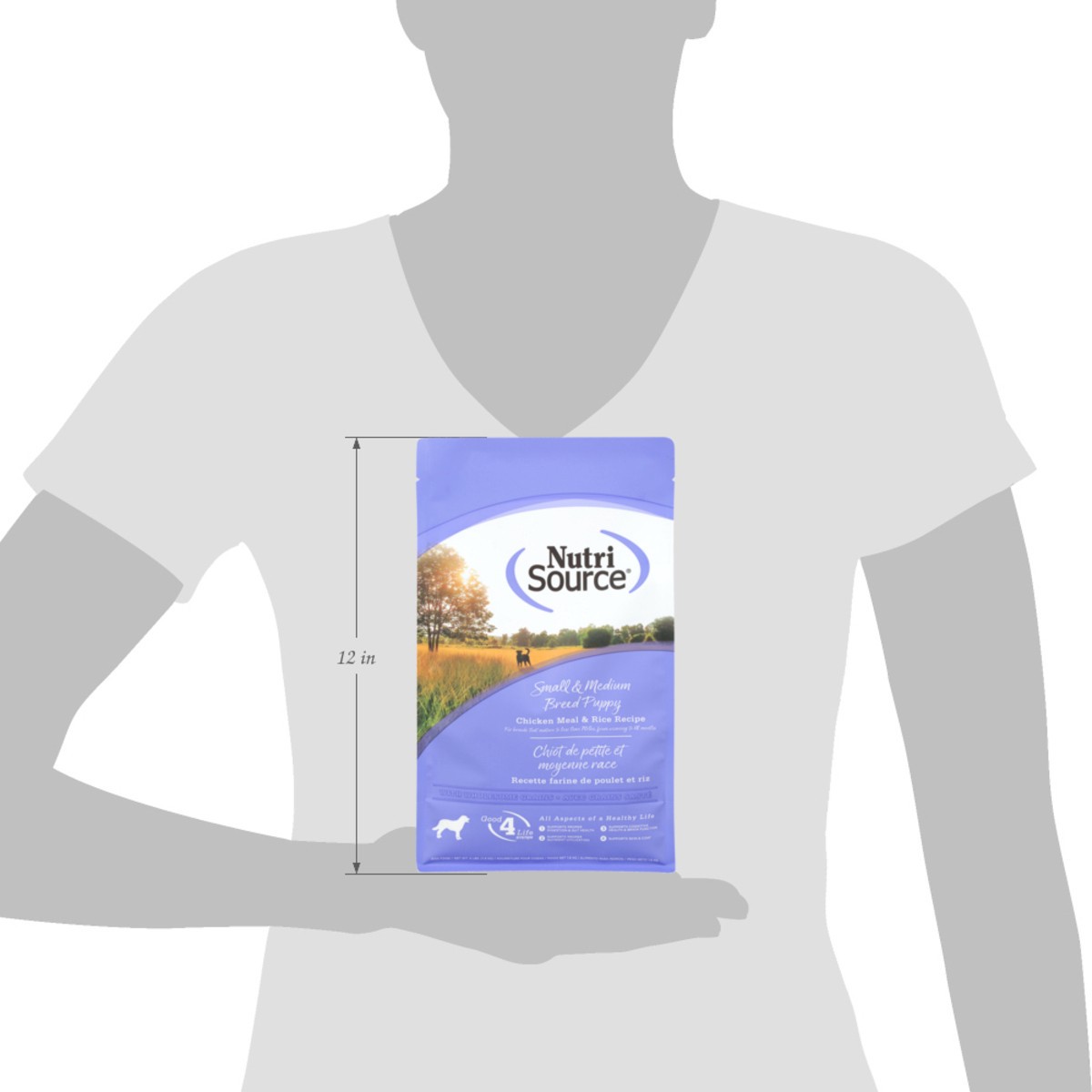 slide 5 of 15, NutriSource Small & Medium Breed Puppy Chicken Meal & Rice Recipe Dog Food 4 lb, 64 oz